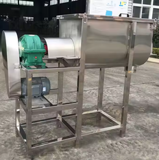 Multifunctional Ribbon Horizontal Mixer for Dry Powders