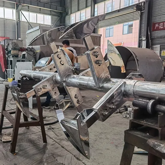 복합 건조 분말용 플로우 쉐어 수평 믹서