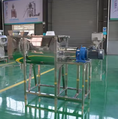 Multifunctional Ribbon Horizontal Mixer for Dry Powders